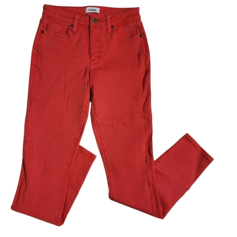 Pistola Red Skinny Jeans 27‎  NWOT